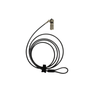 SECURITY CABLE SERIALIZED COMBINATION - NOBLE WEDGE SLOT -PACK 25 PCS