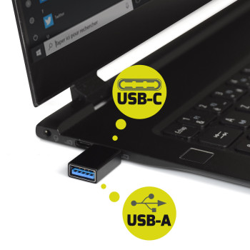 USB TYPE C TO USB A CONVERTER TWIN PACK