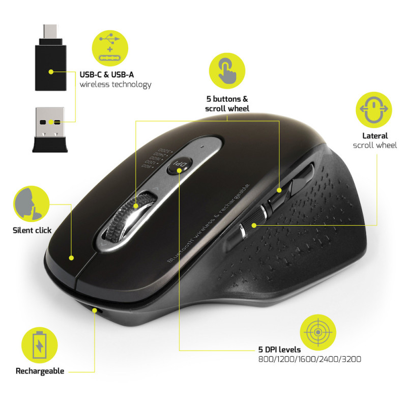MOUSE RECHARGEABLE BLUETOOTH COMBO EXPERT