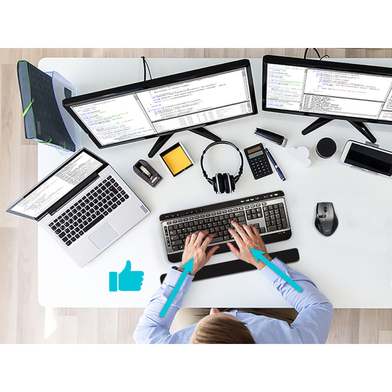 ERGONOMIC GEL KEYBOARD PAD