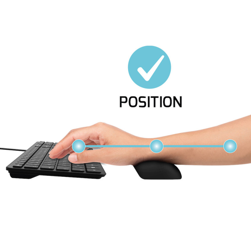 TECLADO DE GEL ERGONÔMICO