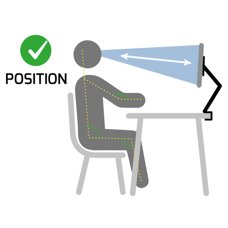 DUBBEL SKÄRMMONTERINGSARM