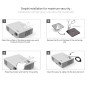 SECURITY SLOT ANCHOR KIT ALUMINUM - 40 x 40 x 6 MM