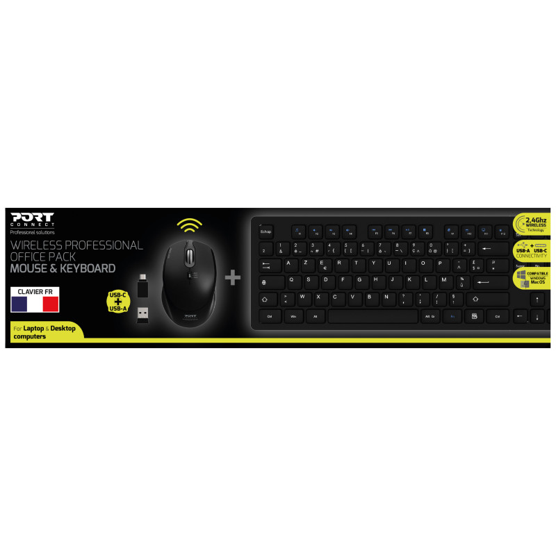 PACOTE DE DESKTOP PROFISSIONAL SEM FIO: MOUSE E TECLADO