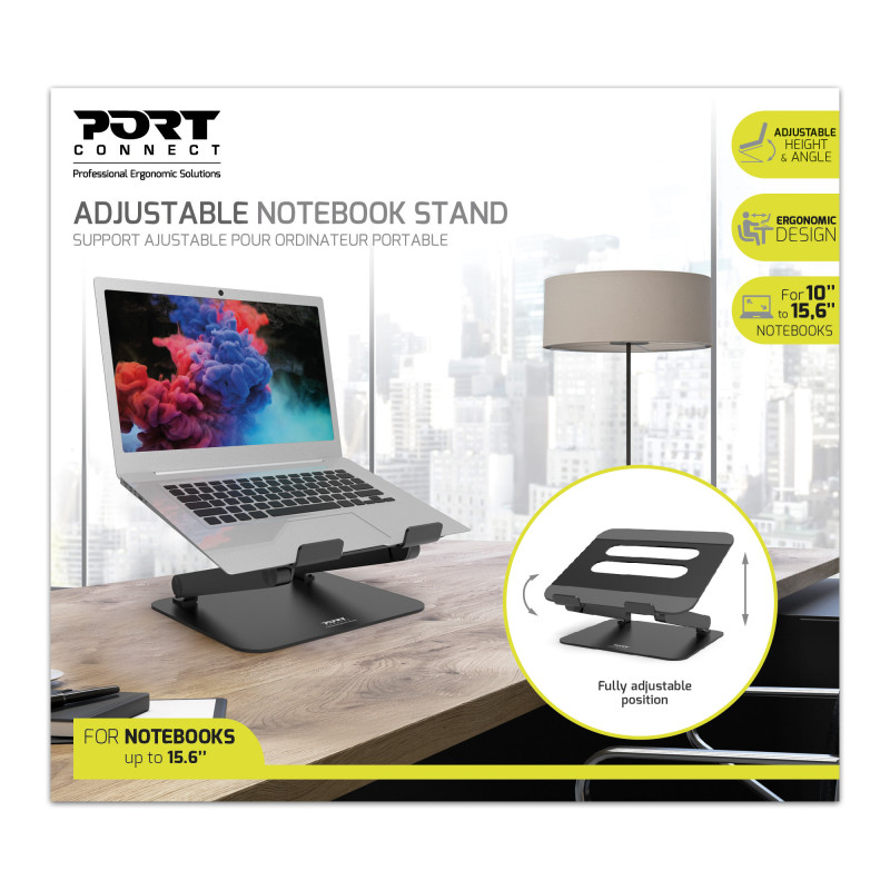 ADJUSTABLE NOTEBOOK STAND ALUMINUM