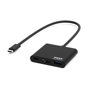 DOCKING MINI TYPE C HDMI + USB3 + USB-C PD