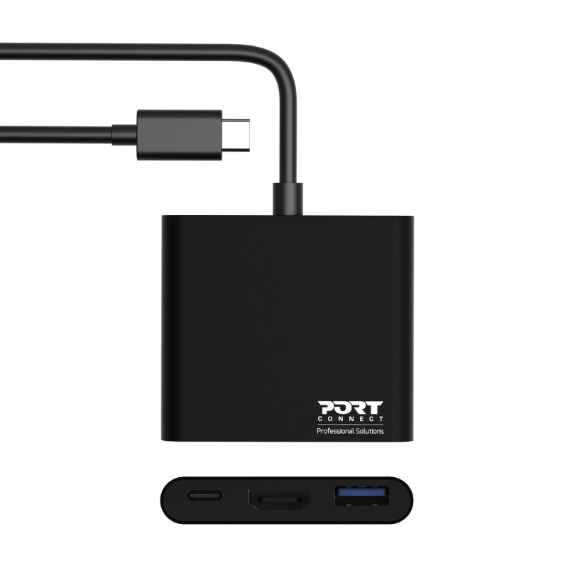 DOCKNING MINI TYP C HDMI + USB3 + USB-C PD