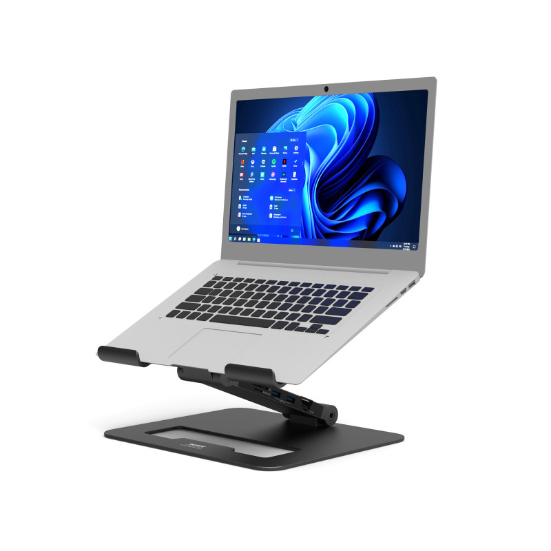 USB-C 2-IN-1 DOCKINGSTATION MED HÅLLARE FÖR BÄRBAR