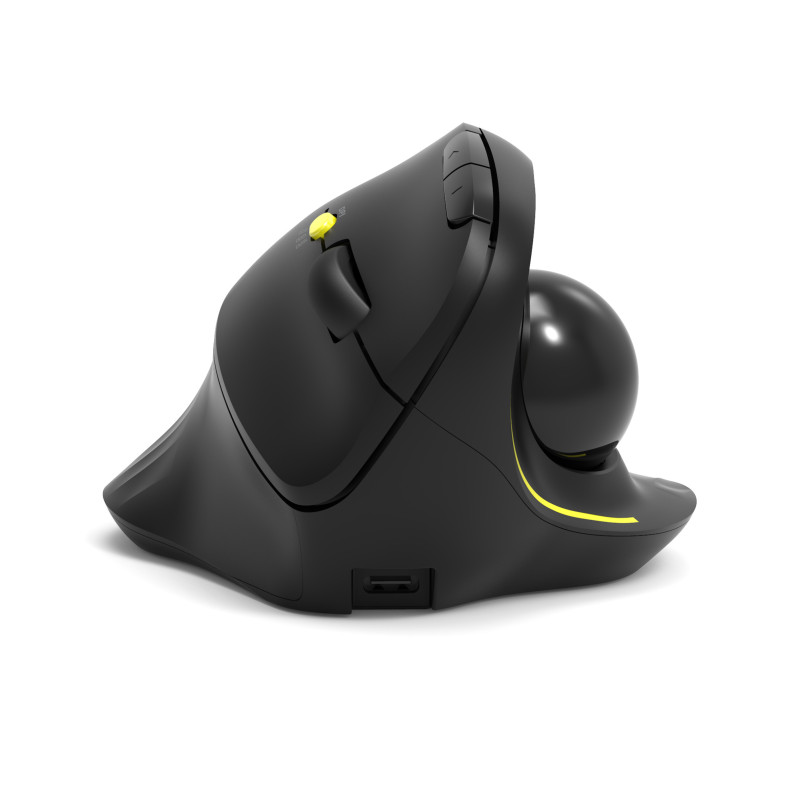 Bluetooth® wireless & rechargeable ergonomic mouse with trackball