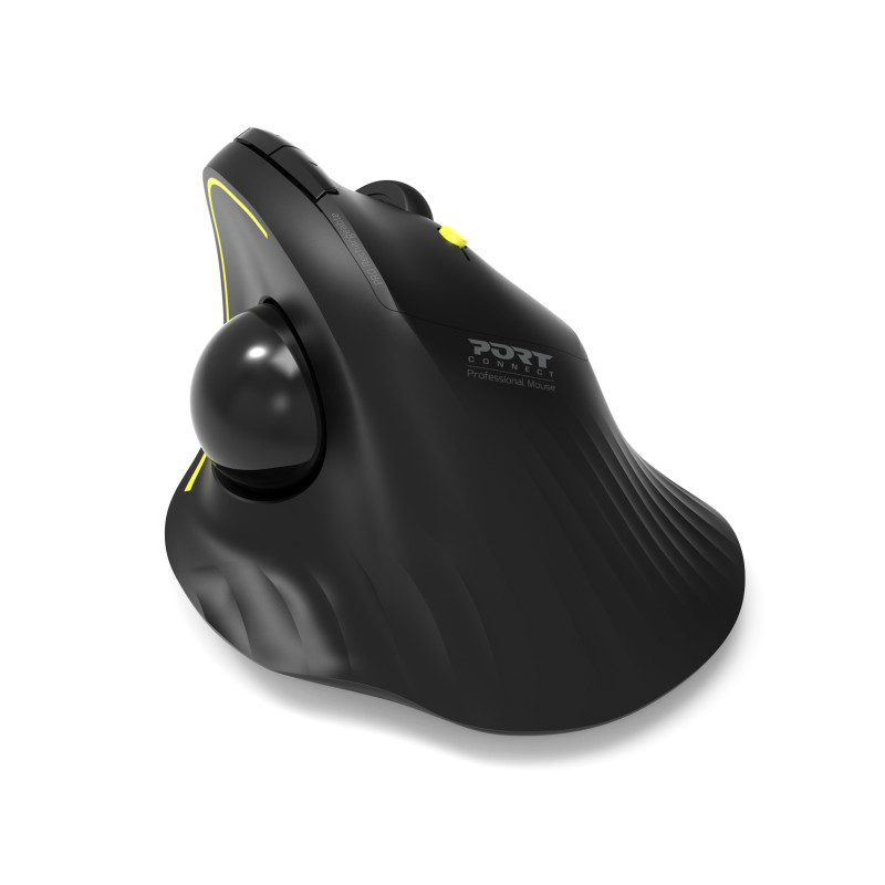 Bluetooth® wireless & rechargeable ergonomic mouse with trackball