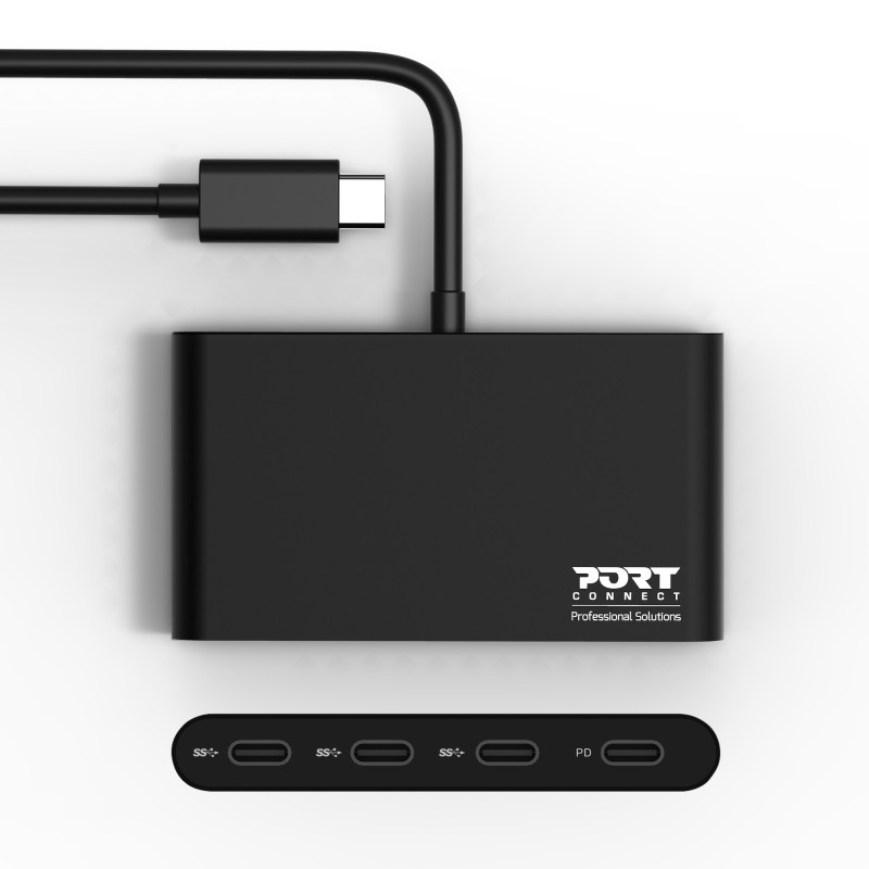 USB TYPE-C HUB - 4 TYPE-C PORTS