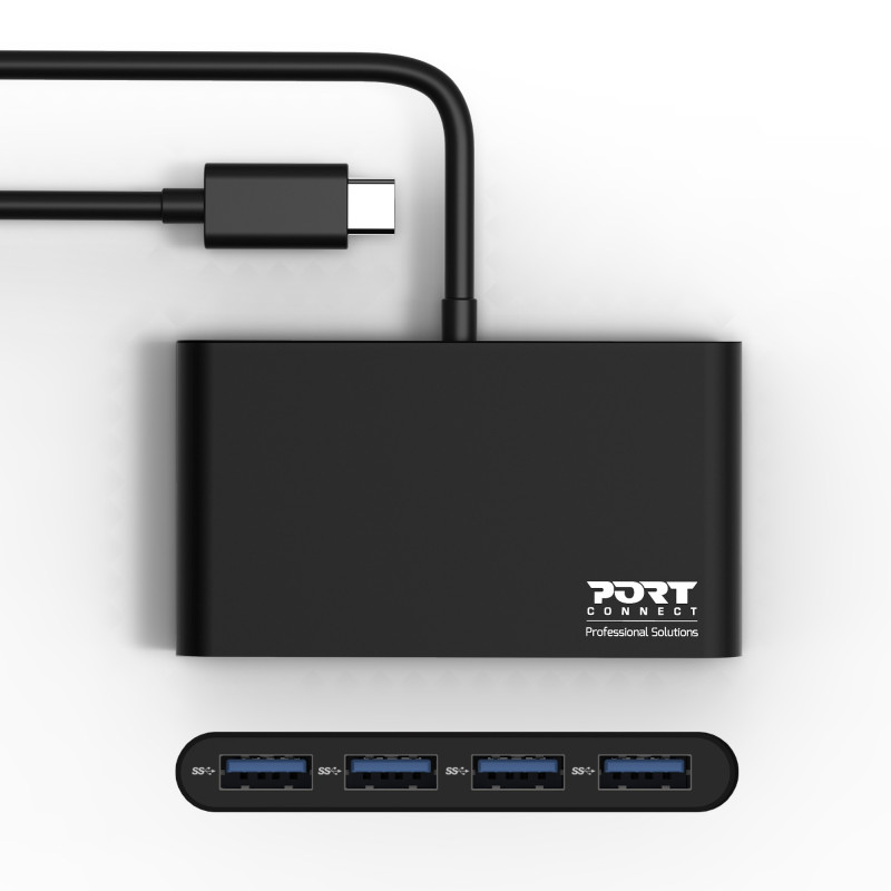 USB HUB 4 PORTS TYPE C