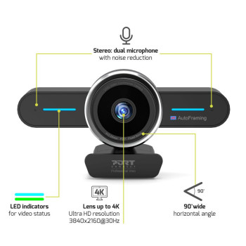 4K Mini Conference Camera with UHD Auto Crop