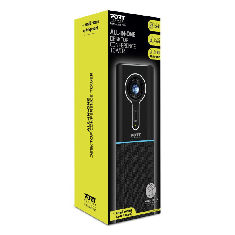 Biurkowa wieża konferencyjna audio/wideo 2K UHD All-in-One