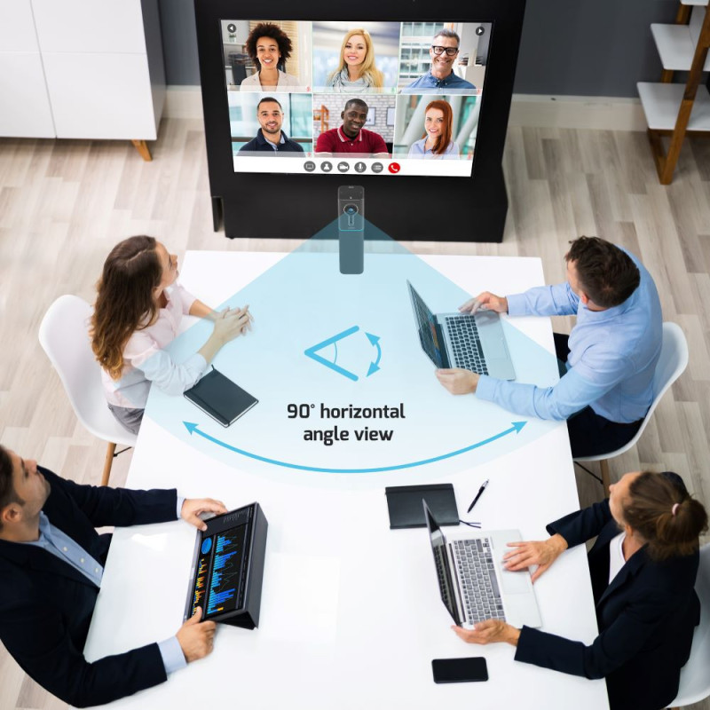 Biurkowa wieża konferencyjna audio/wideo 2K UHD All-in-One