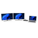 4K Dual Monitor Docking Station for TYPE-C Devices 100W 11 Devices