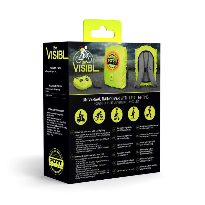 CAPA DE CHUVA LED UNIVERSAL 14/15,6'