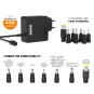 Alimentation secteur universelle pour PC fournie avec 7 embouts 45W