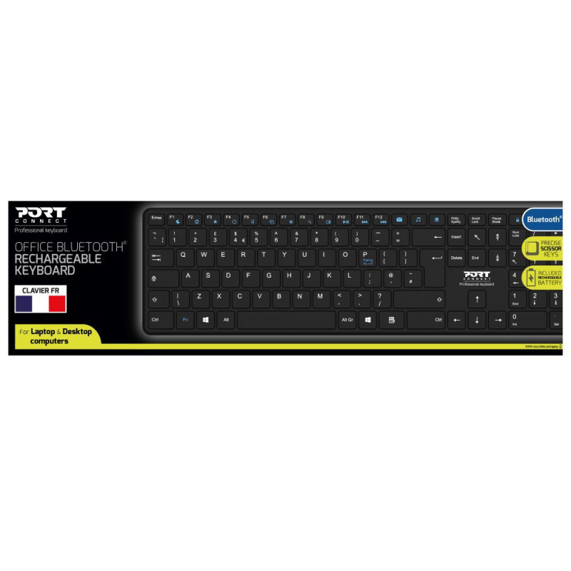 FR - KEYBOARD OFFICE PRO RECHARGEABLE BLUETOOTH - FR