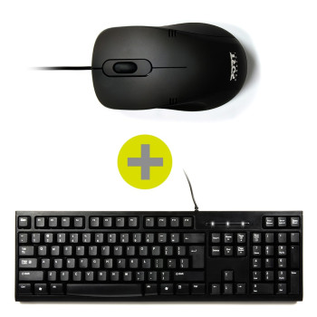 PACK CLAVIER + SOURIS USB FILAIRE - FR