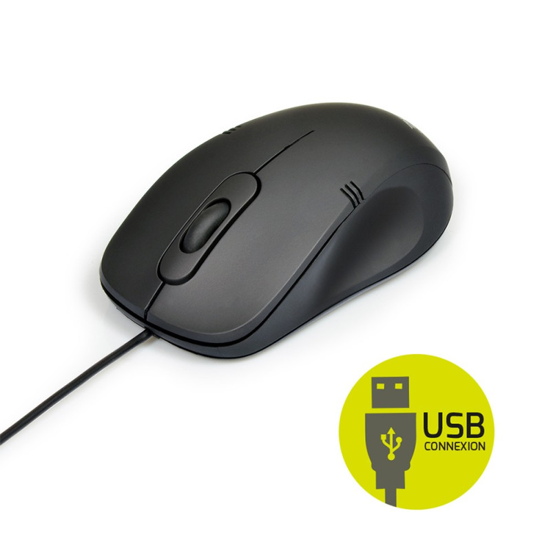 PACOTE DE MOUSE COM TECLADO USB COM FIO - FR