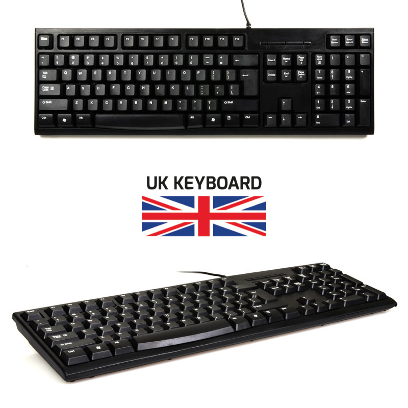 PACOTE DE TECLADO + MOUSE USB COM FIO - FR