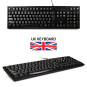 PACOTE DE TECLADO + MOUSE USB COM FIO - FR