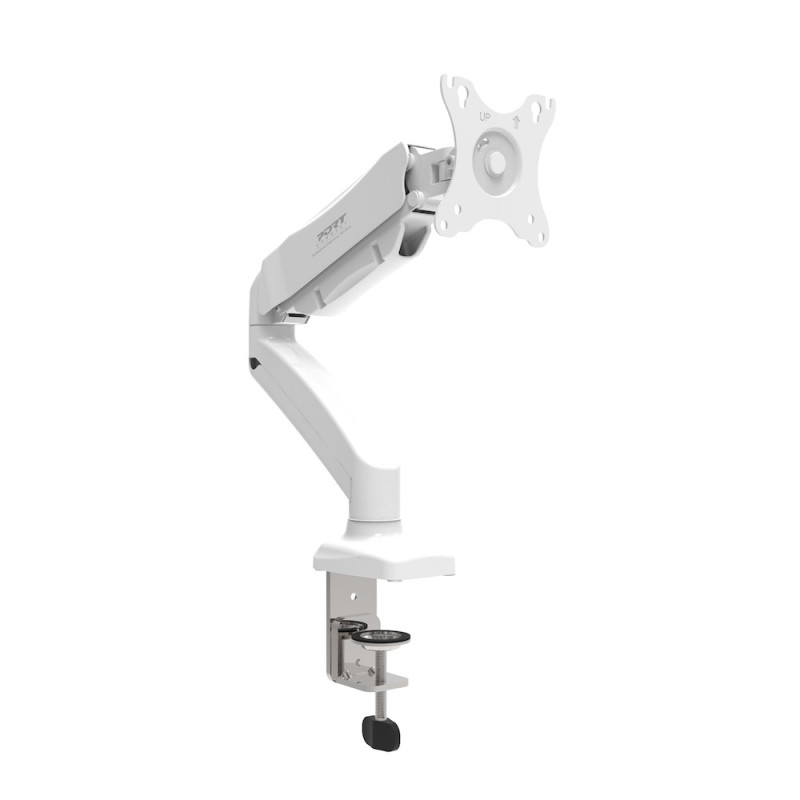 Desk stand 1 white screen