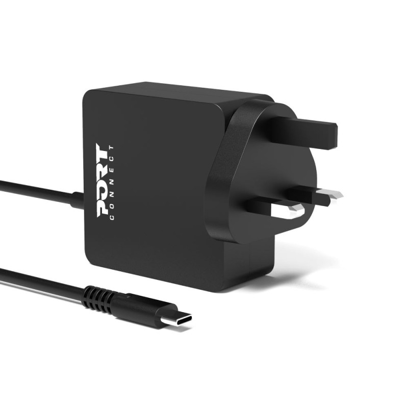 45W USB-C power supply for PC computer, tablet or smartphone