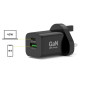 Gan 45W väggladdare USB-C Power Delivery ™ 3.0 & USB-A snabbladdning 2M USB-C-kabel medföljer svart