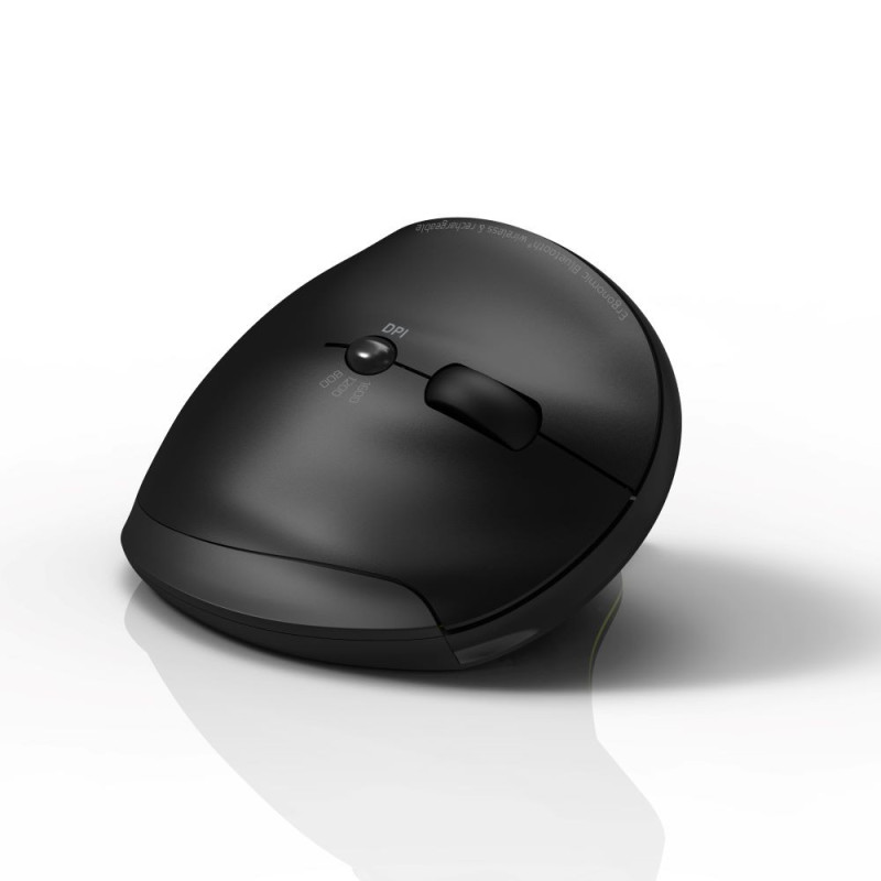 Mouse sem fio ergonômico recarregável de 2,4 GHz e Bluetooth®