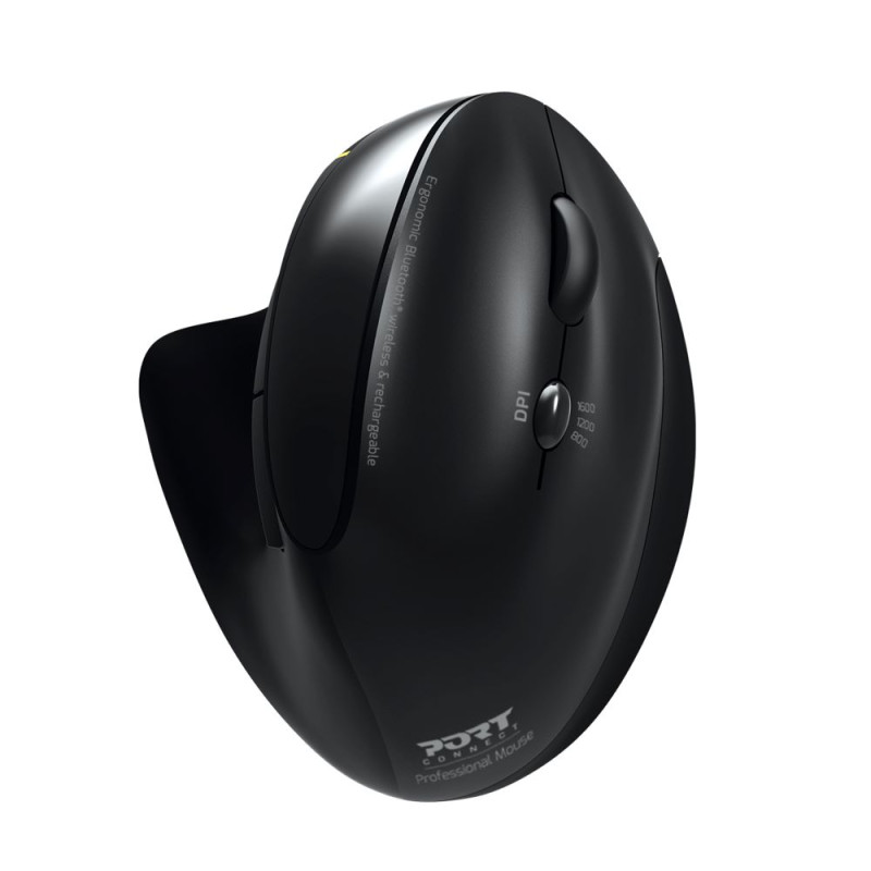 Ergonomic Rechargeable 2.4 GHz & Bluetooth® Wireless Mouse