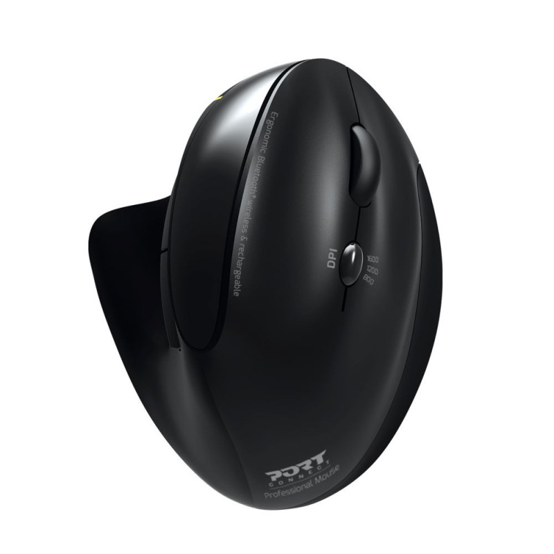 Ergonomic Rechargeable 2.4 GHz & Bluetooth® Wireless Mouse