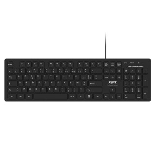 Teclado com fio USB Azerty