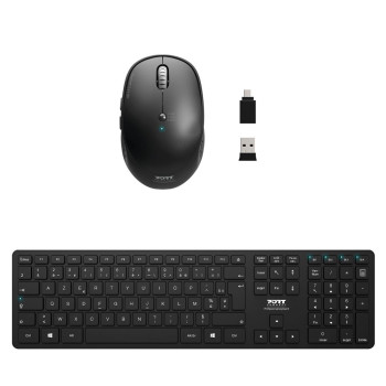 Pacote sem fio Bluetooth: teclado e mouse Azerty