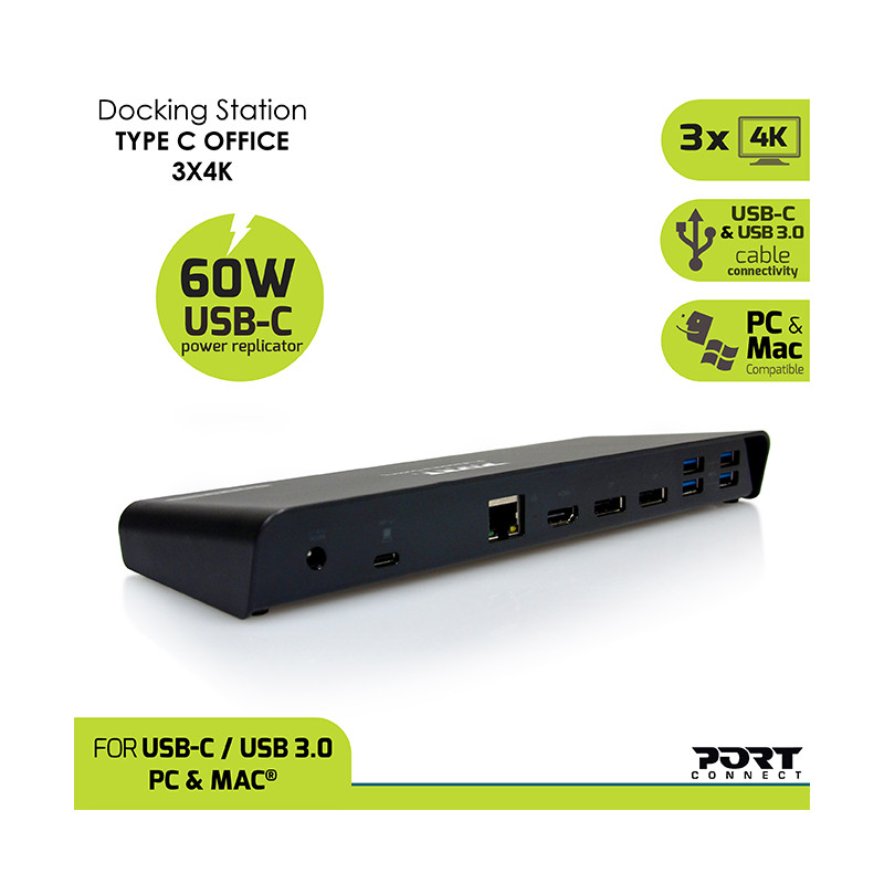 Desktop-Dockingstation 3 x 4K USB-A und USB-C 12 Geräte 85 W