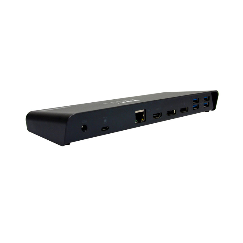 Stationär dockningsstation 3 X 4K USB-A & USB-C 12 enheter 85W