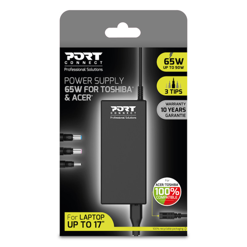 Fonte de alimentação 65W ACER/TOSHIBA