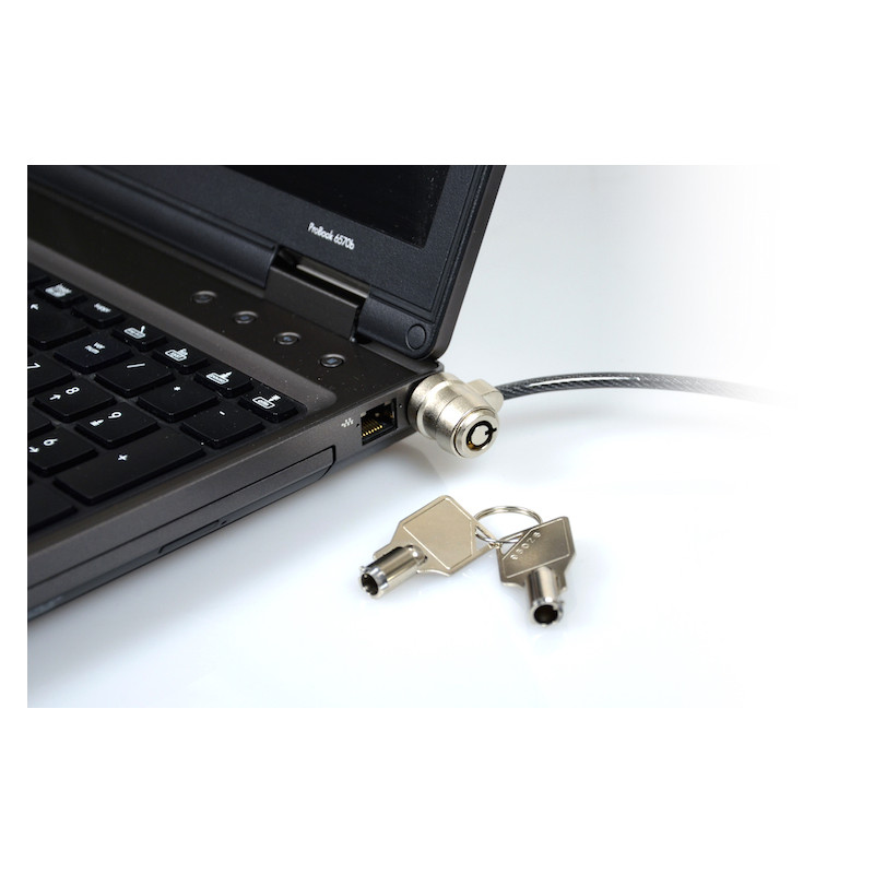 Nyckellad säkerhetskabel med STANDARD lösenord