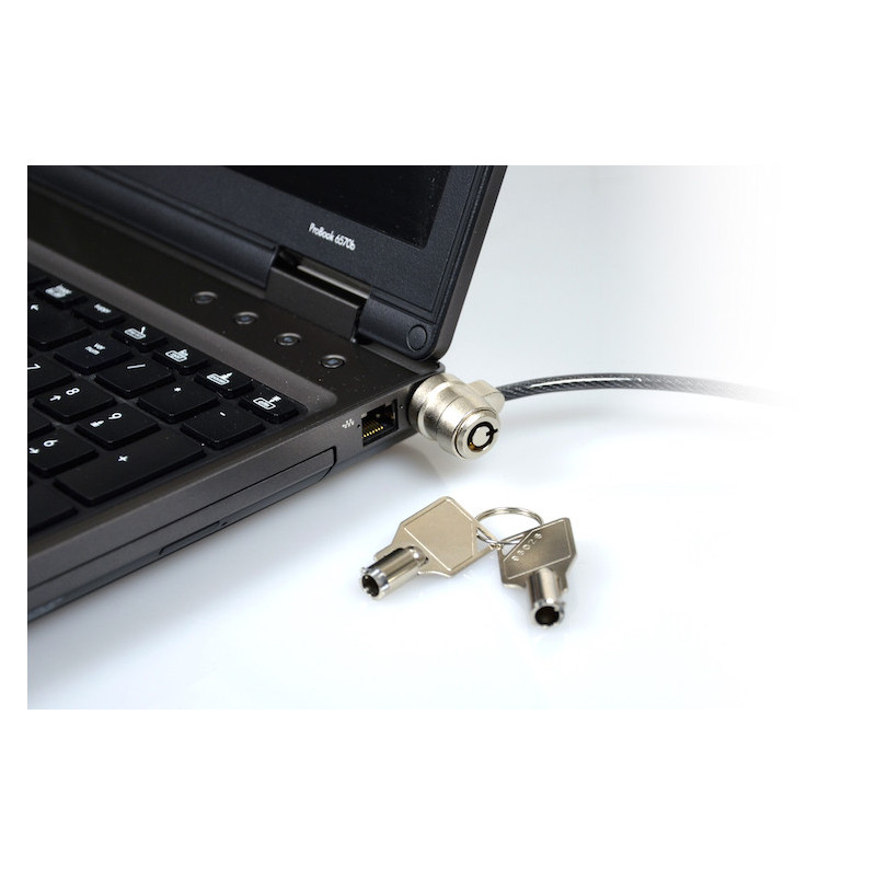 Nyckellad säkerhetskabel med STANDARD lösenord