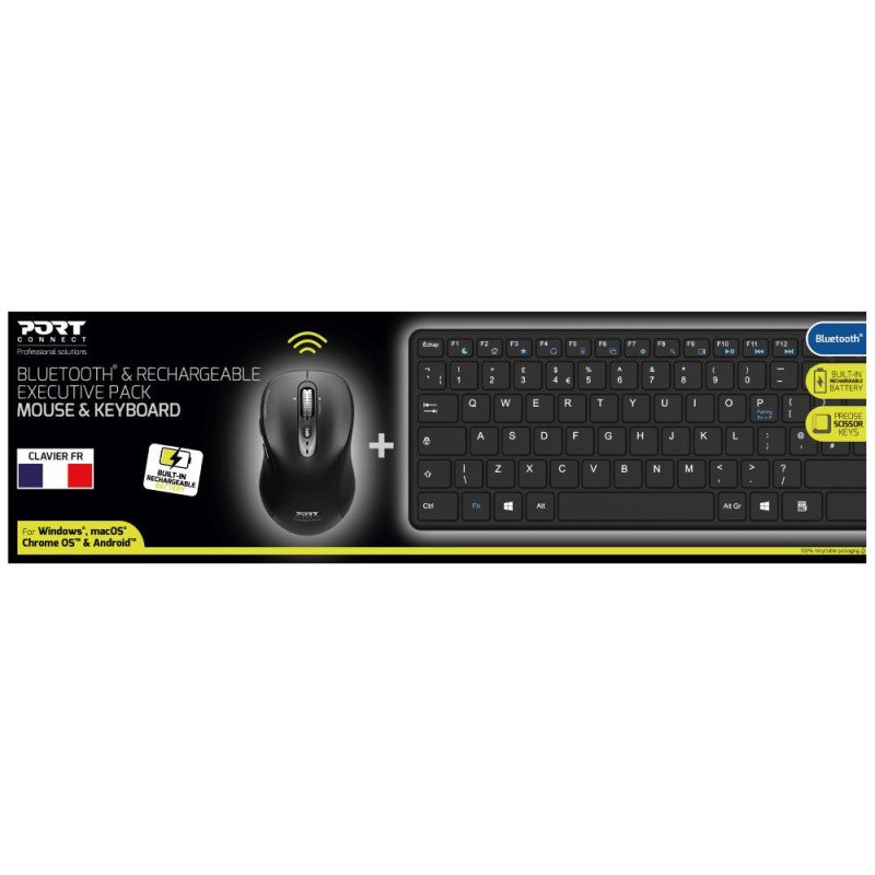 BLUETOOTH Wireless Pack Rechargeable: keyboard & Souris EXPERT
