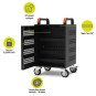 Gabinete de carga para 20 portátiles y 1 en 19"
