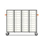 Charging cabinet for 40 tablets or PCs with individual doors