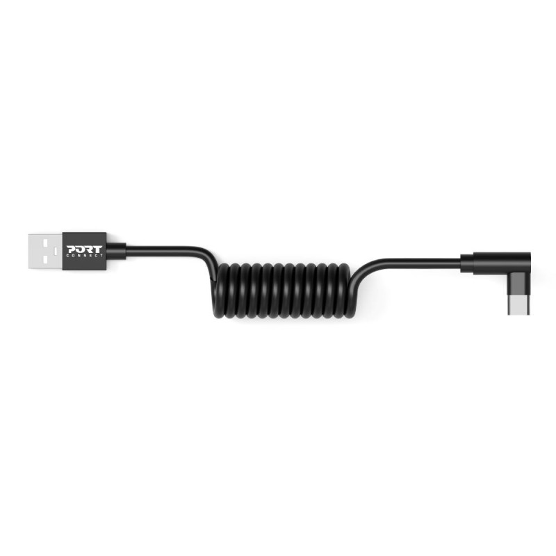 LOT 10 Wiązki sprężynowe USB-C 90° - USB-A