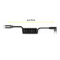 LOT von 10 USB-C 90° Feder Spiralkabel - USB-C