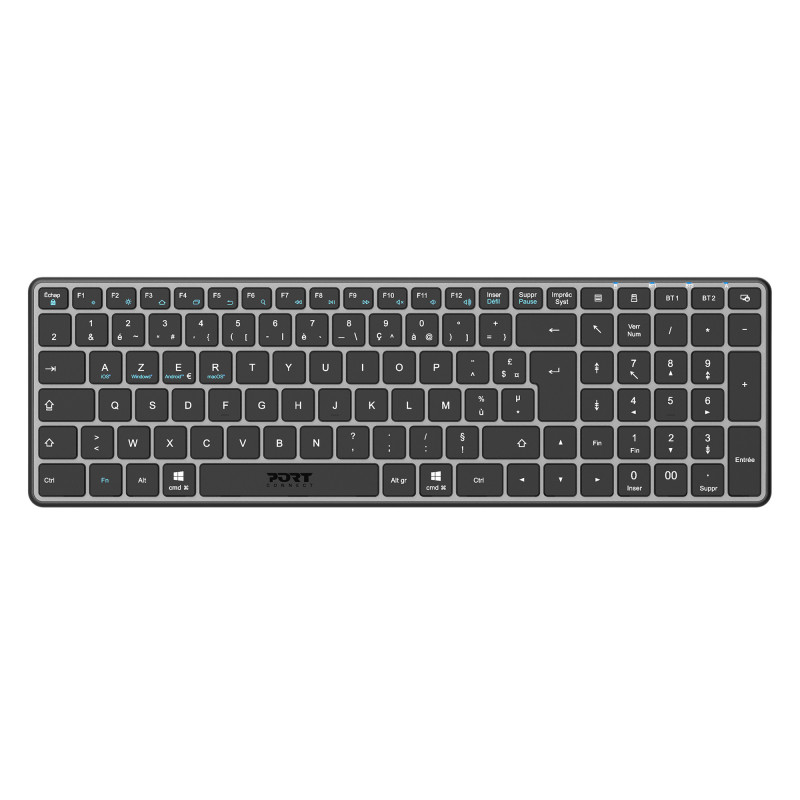 Clavier COMPACT sans fil Bluetooth® rechargeable Azerty