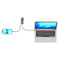 Gan Carregador de parede internacional 100W USB-C & USB-A