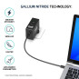 Gan Carregador de parede internacional 100W USB-C & USB-A