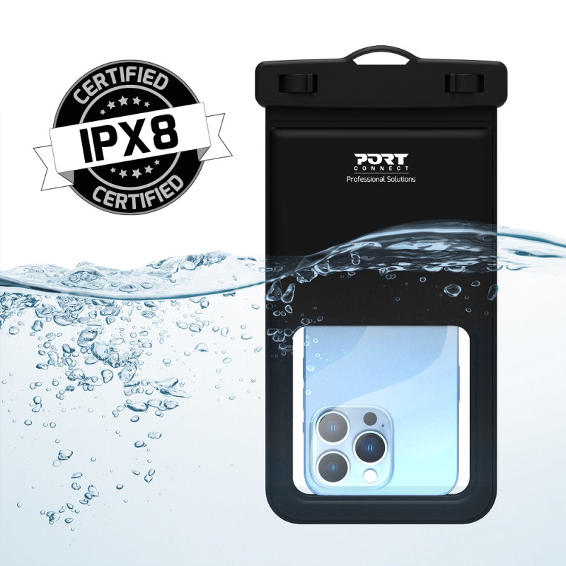 Universal waterproof smartphone pouch up to 6.7"