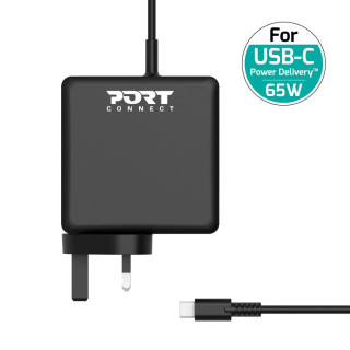 65W USB-C power supply for PC computer, tablet or smartphone